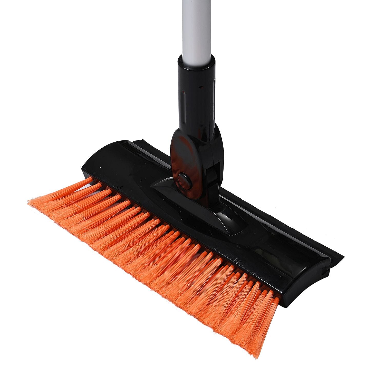 Retractable Snow Brush and Ice scraper with Extendable handle from 80 to 114 cm - Orange - Black
