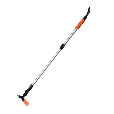 Retractable Snow Brush Bathroom Cleaner (One Size) - Orange & Black
