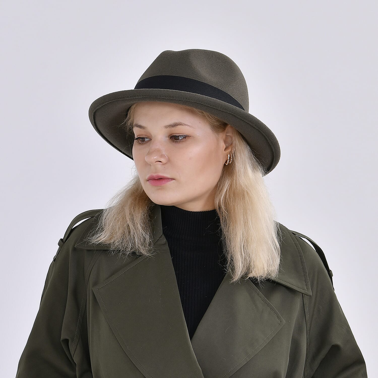 Fedora Hat - (Size 58cm)  - Brown