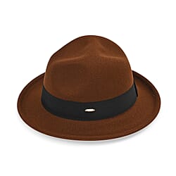 Fedora Hat - Size 58cm One Size Color - Dark Brown