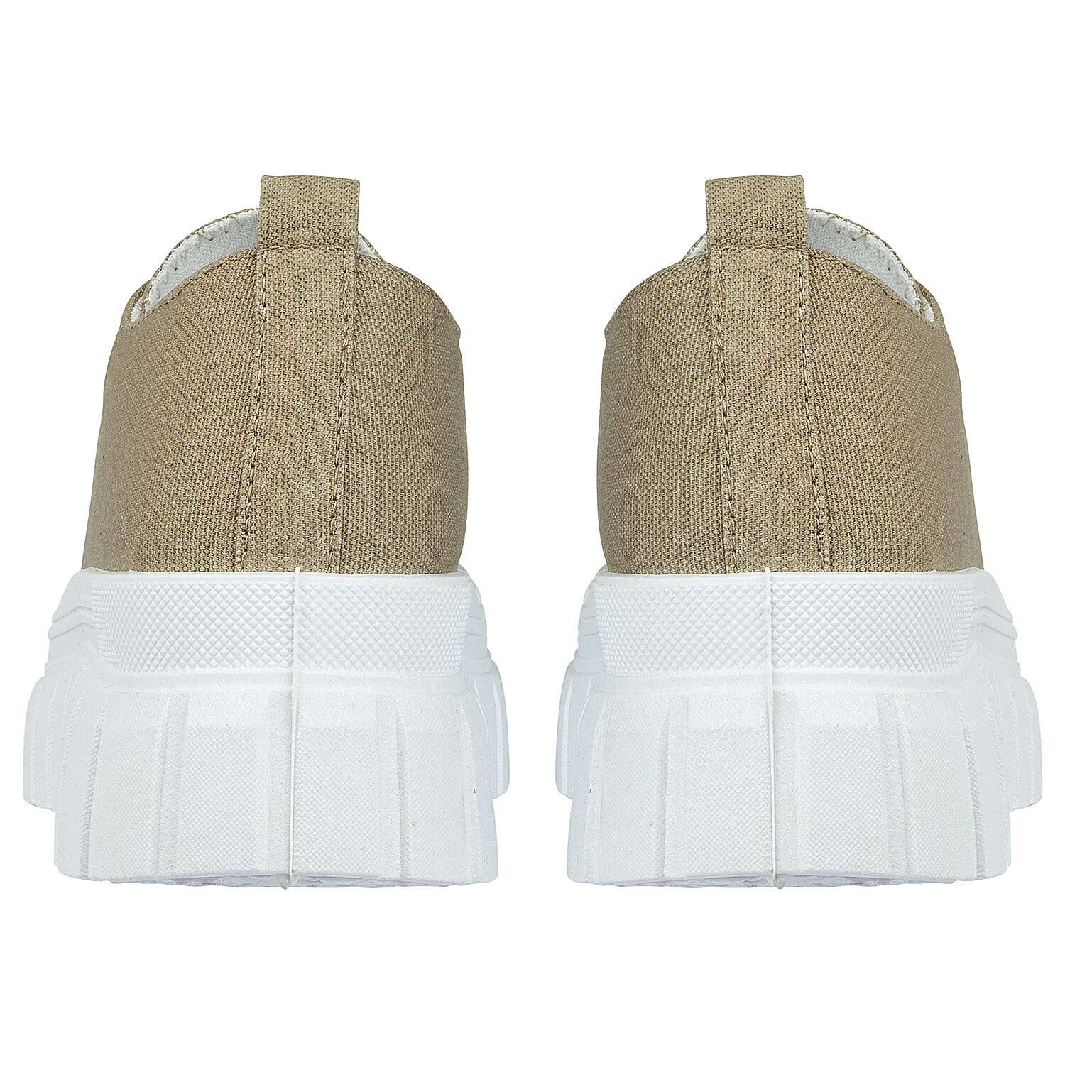  Urban Jacks Ladies CHICAGO Lace Up Canvas On Chunky Cleated Sole - Navy