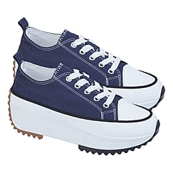 Urban Jacks Acapulco Womens Platform Canvas Trainers