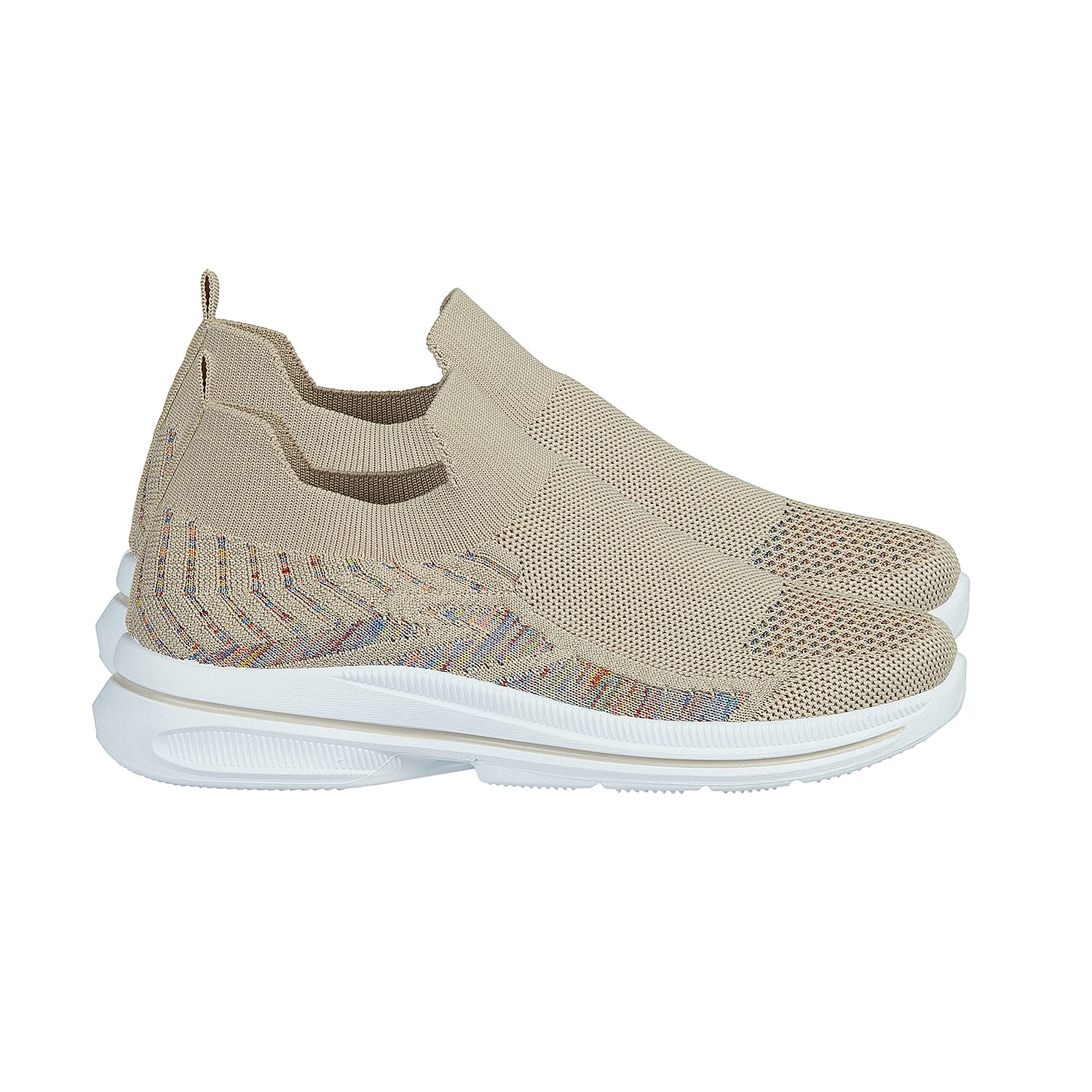 Urban Jacks Appletini Womens Sock Trainer (Size 4) - Beige