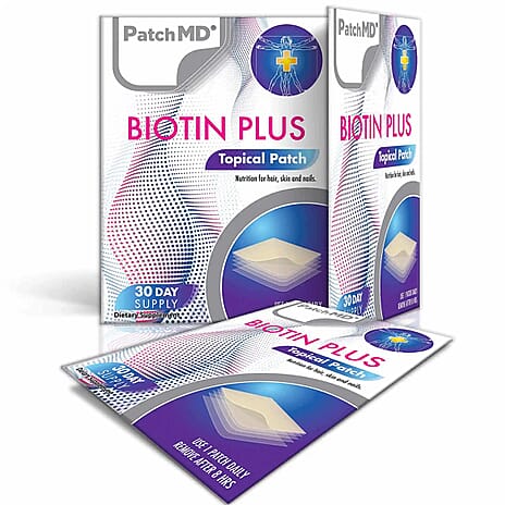 PatchMD Biotin Plus (Vitamin B7) Topical Patch - 30 Daily Patches