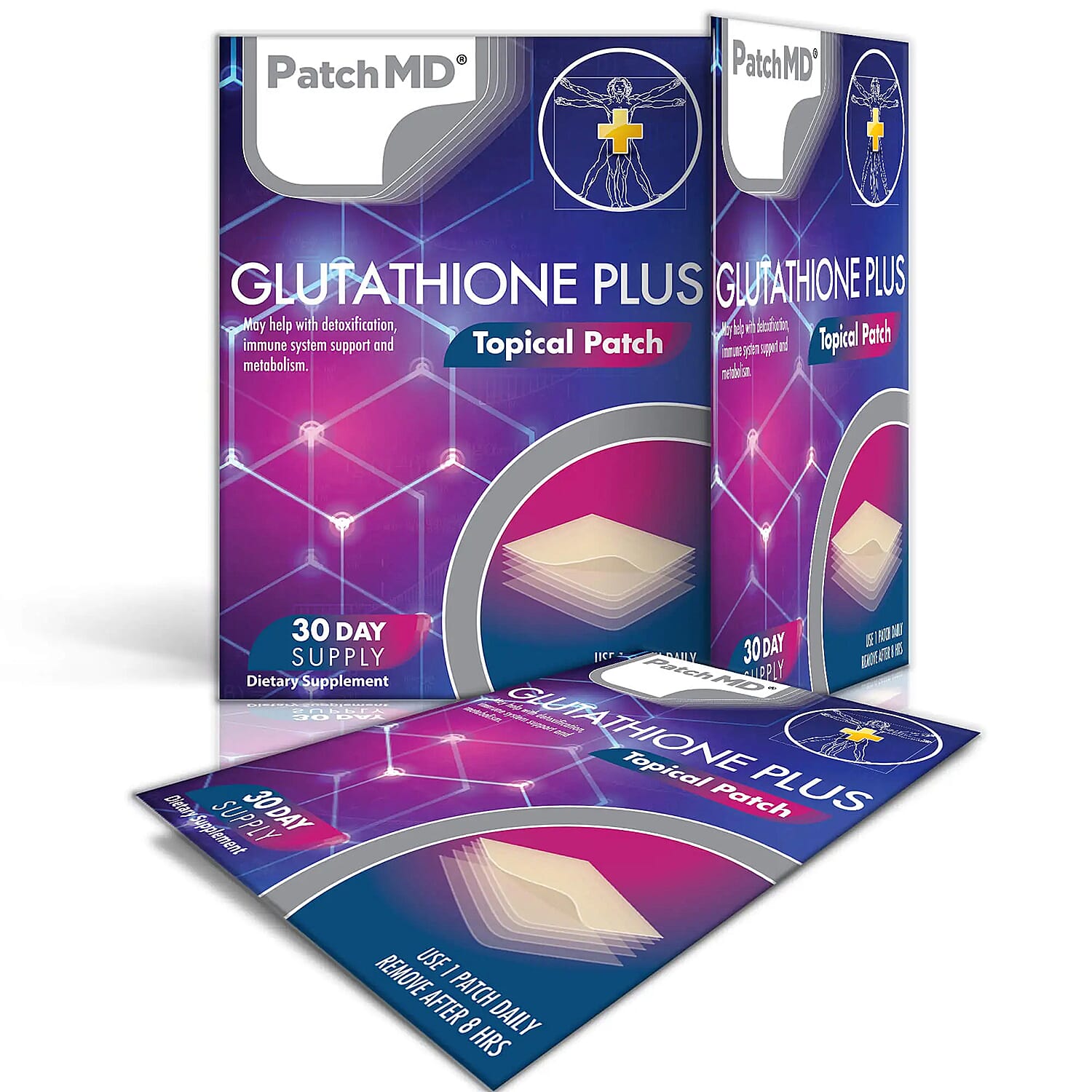 PatchMD Glutathione Plus Topical Patch - 30 Daily Patches