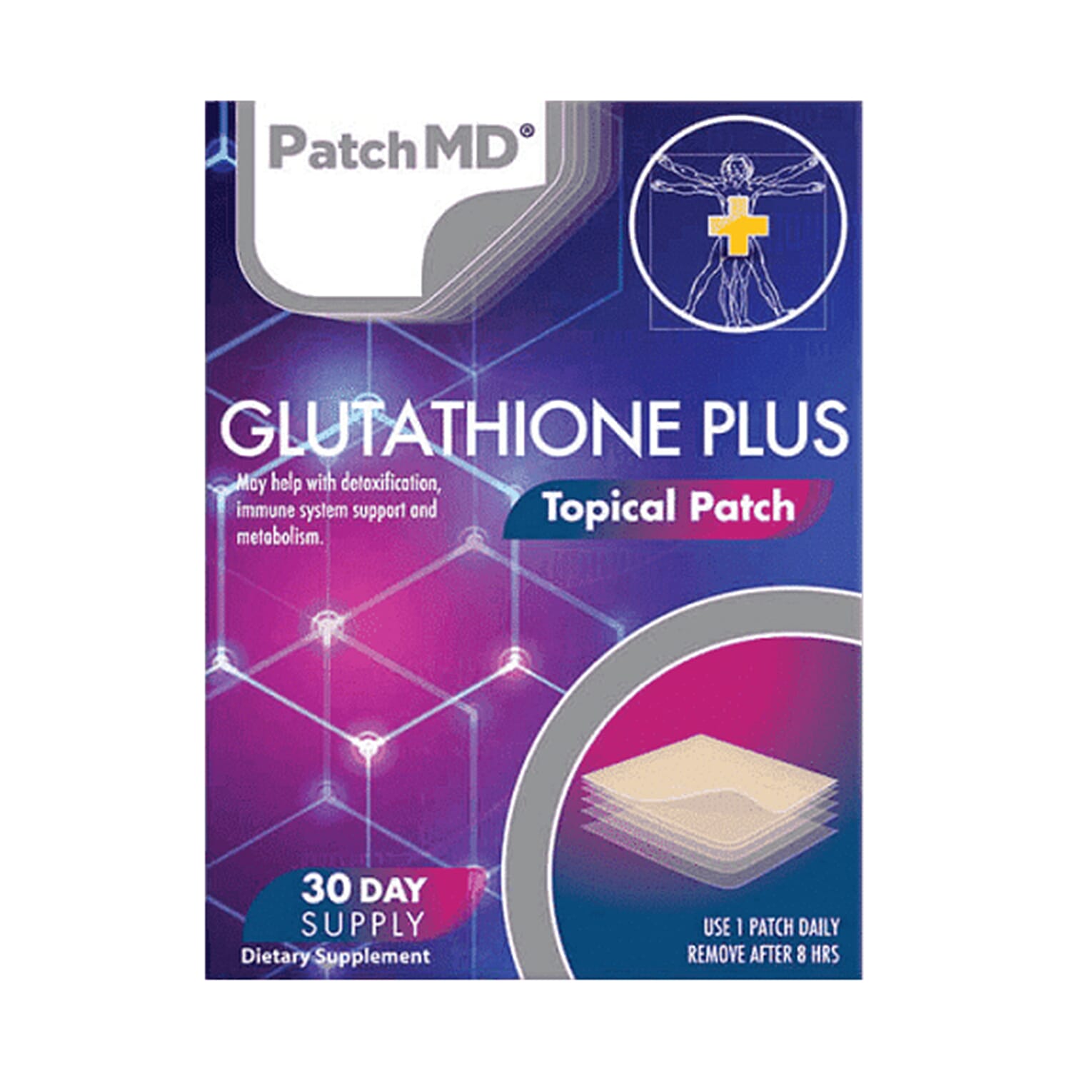PatchMD Glutathione Plus Topical Patch - 30 Daily Patches