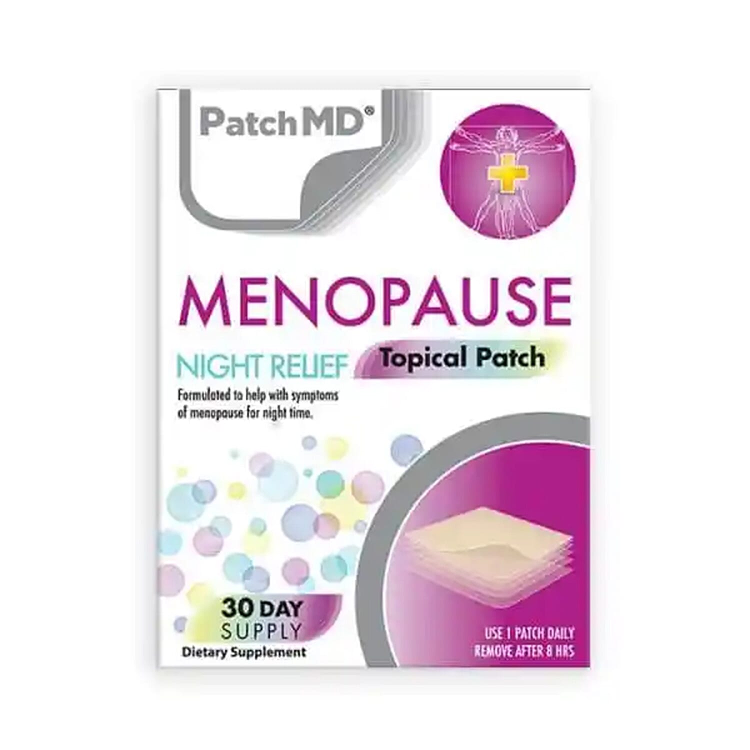 PatchMD Menopause Night Topical Patch - 30 Daily Patches