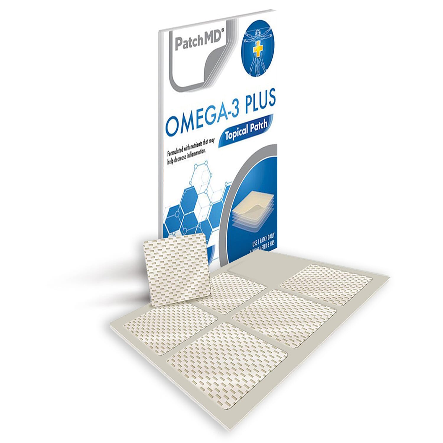 PatchMD Omega-3 Plus Topical Patch - 30 Daily Patches