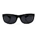 SUNMATE Unisex Wrap Sunglasses - Black