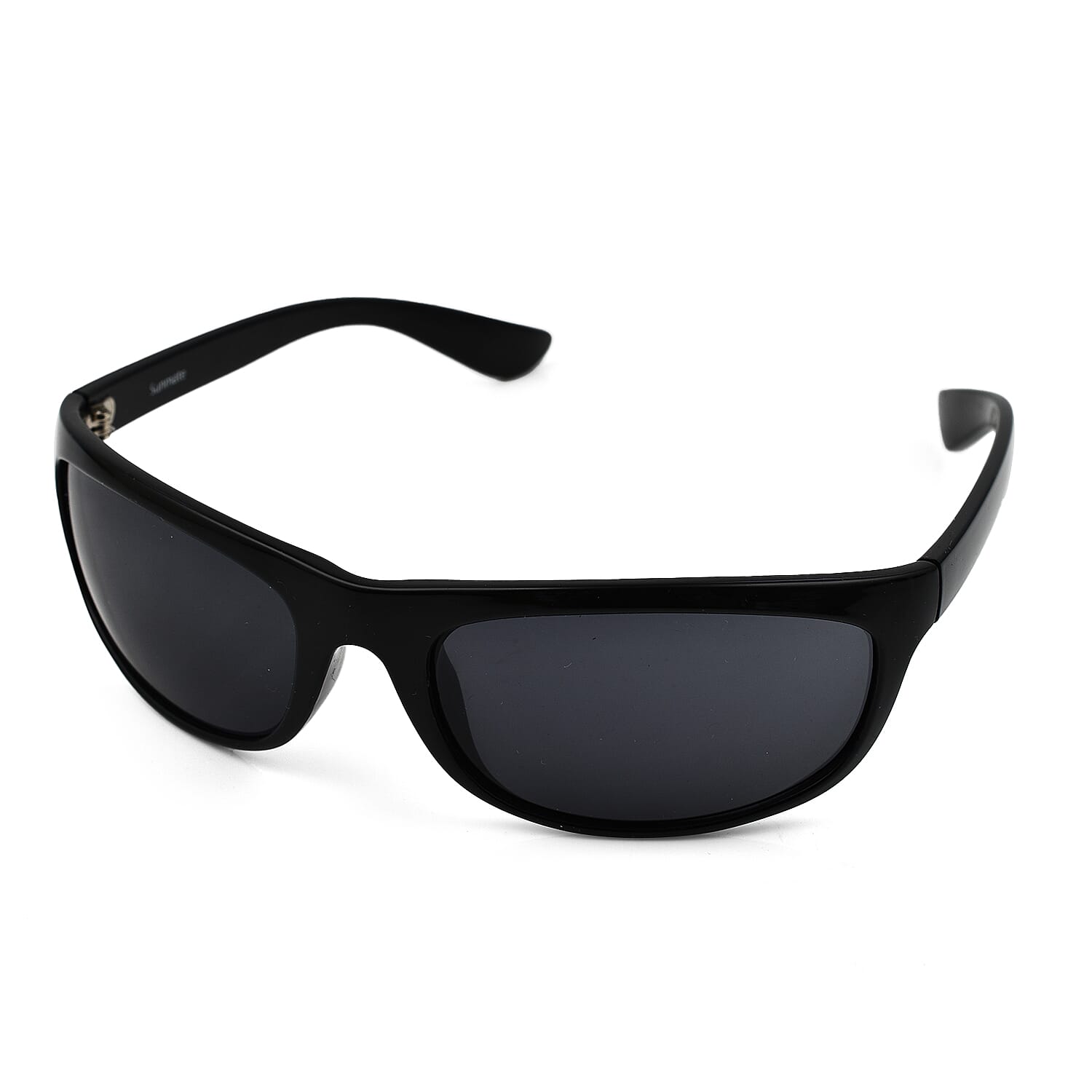 SUNMATE Unisex Wrap Sunglasses - Black