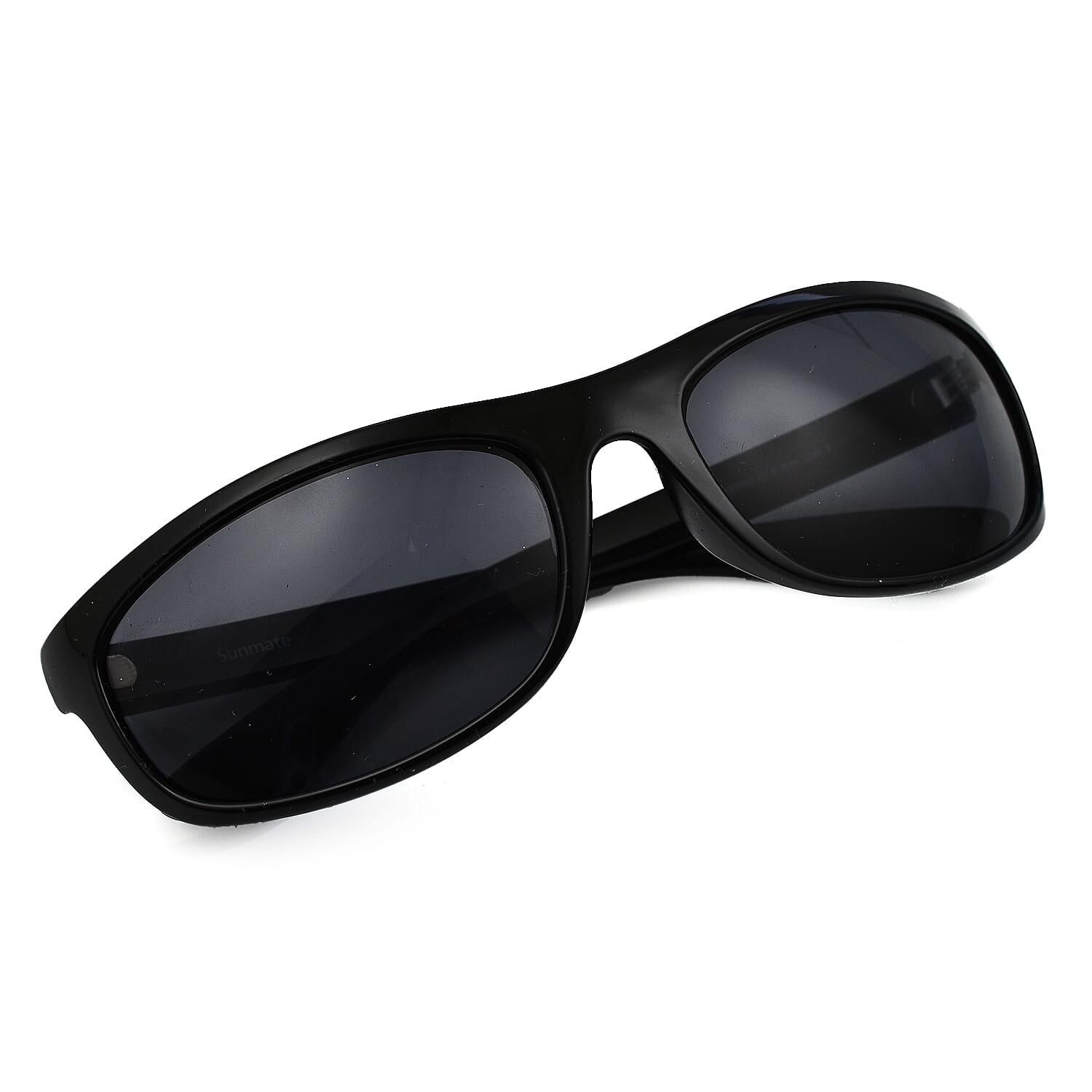 SUNMATE Unisex Wrap Sunglasses - Black