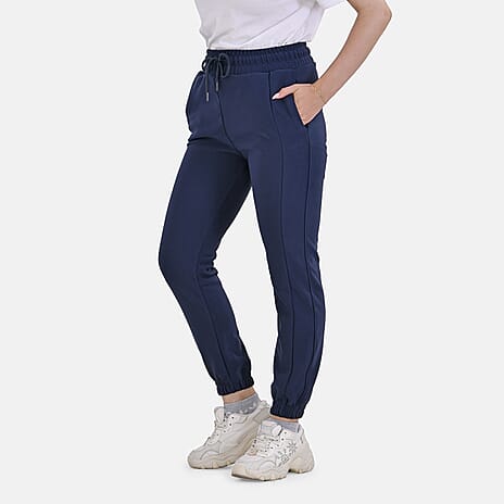 La Marey Elastic Waist Trouser (Size L) - Navy