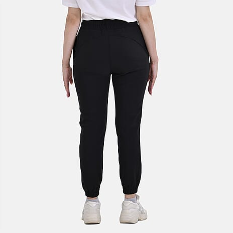 La Marey Elasticated Waist Joggers - Black