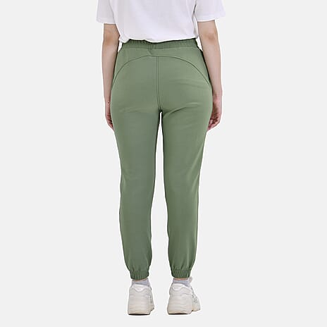 La Marey Elastic Waist Trouser (Size M) - Green