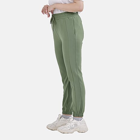 La Marey Elastic Waist Trouser (Size M) - Green