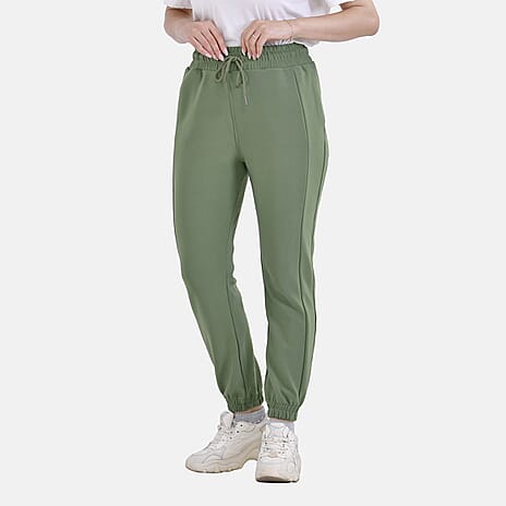 La Marey Elastic Waist Trouser (Size M) - Green