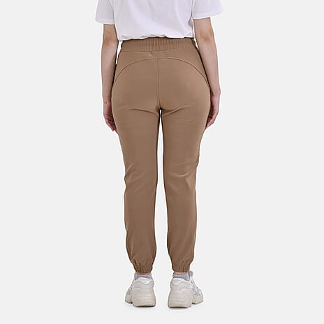 La Marey Polyester Joggers  - Camel