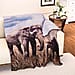 Digital Printed Flannel Blanket with Tiger Pattern