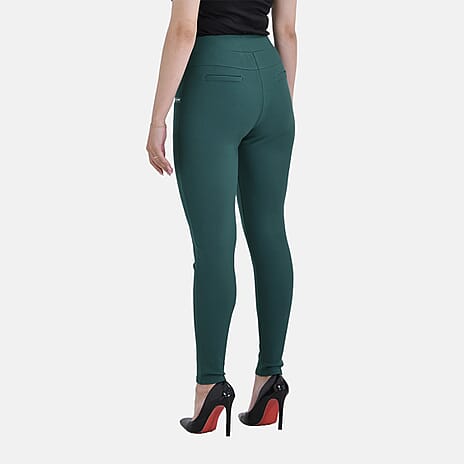 La Marey Pantone Trousers with Zipper (Size L) - Green