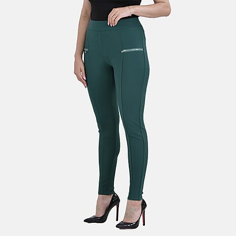 La Marey Pantone Trousers with Zipper (Size L) - Green