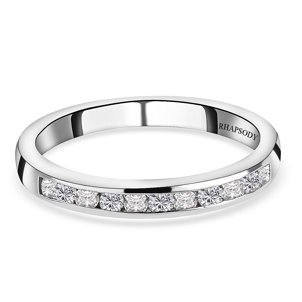 RHAPSODY 950 Platinum IGI Certified Diamond (VS-E-F) Ring 0.25 Ct.
