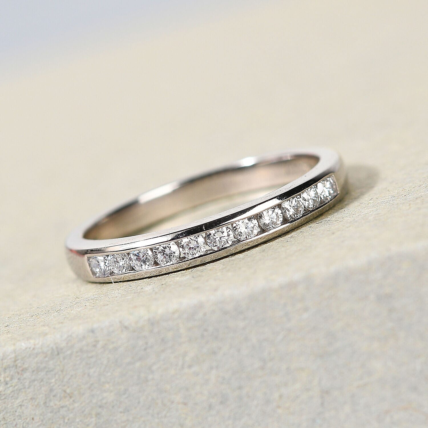 RHAPSODY 950 Platinum IGI Certified Diamond (VS-E-F) Ring 0.25 Ct.