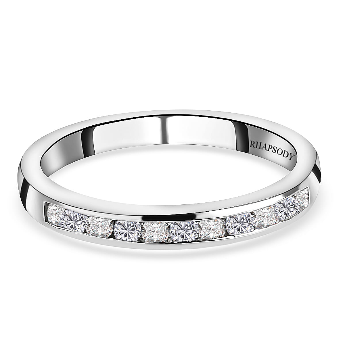 RHAPSODY 950 Platinum IGI Certified Diamond (VS-E-F) Ring 0.25 Ct.