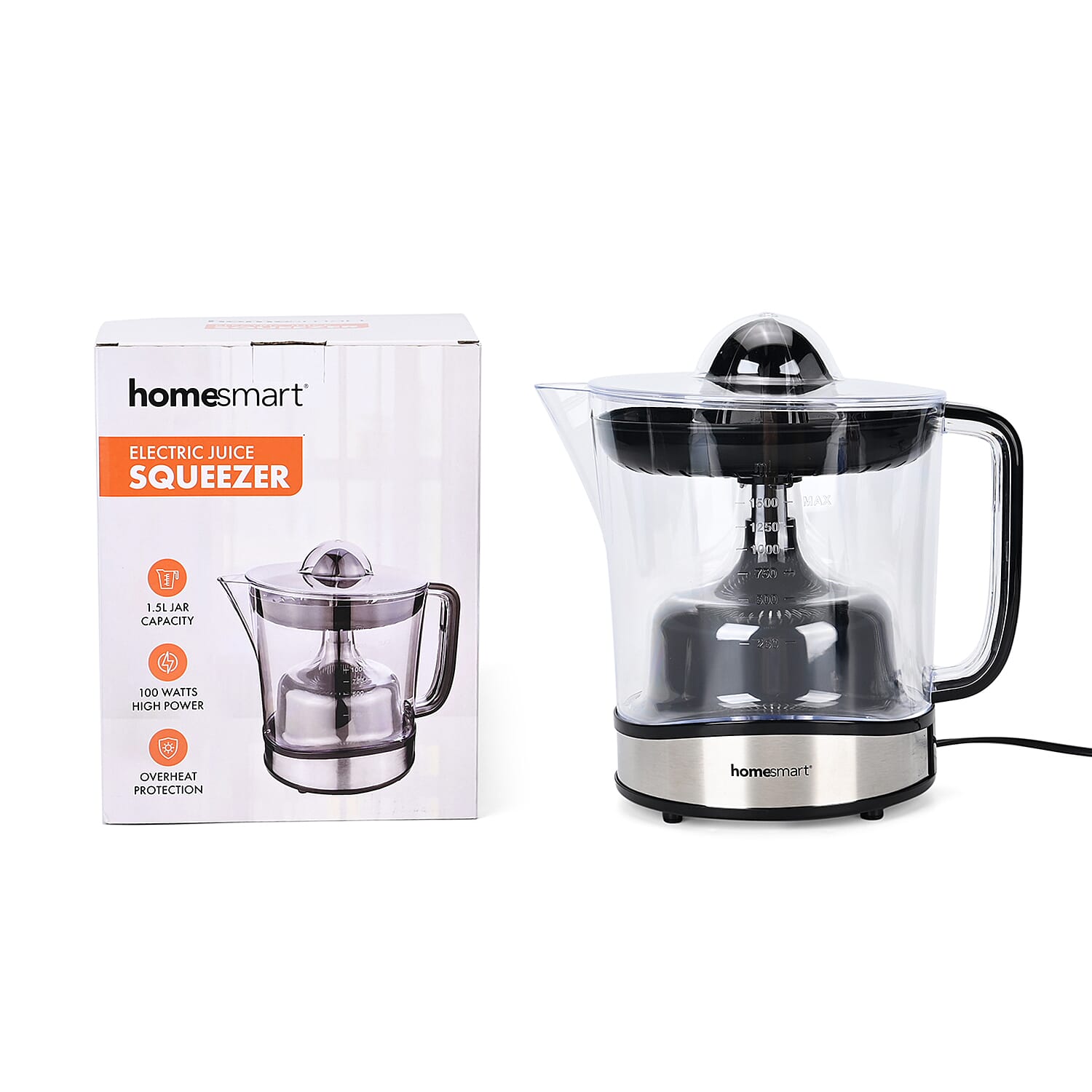 Homesmart Electric Citrus Juicer (Power 100W) - Steel