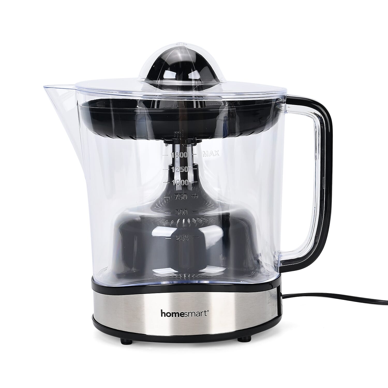 Homesmart Electric Juicer - 2 Squeezers, Pulp Filter, Large Jug, Anti Slip Feet Homesmart Electric Juicer - 2 Squeezers, Pulp Filter, Large Jug, Anti Slip Feet