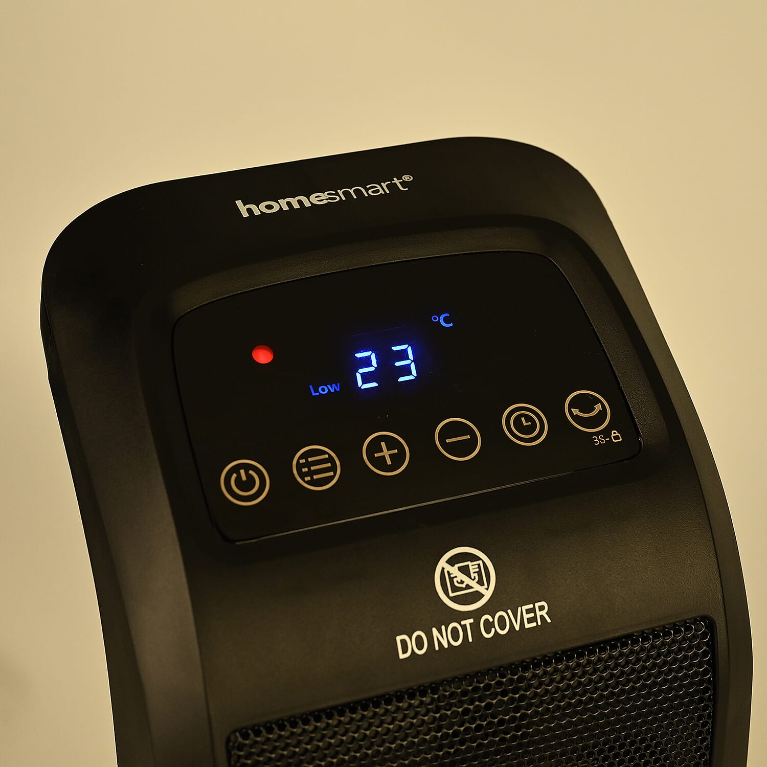 Ceramic Heater with Remote Control (Power 1800W) - Black