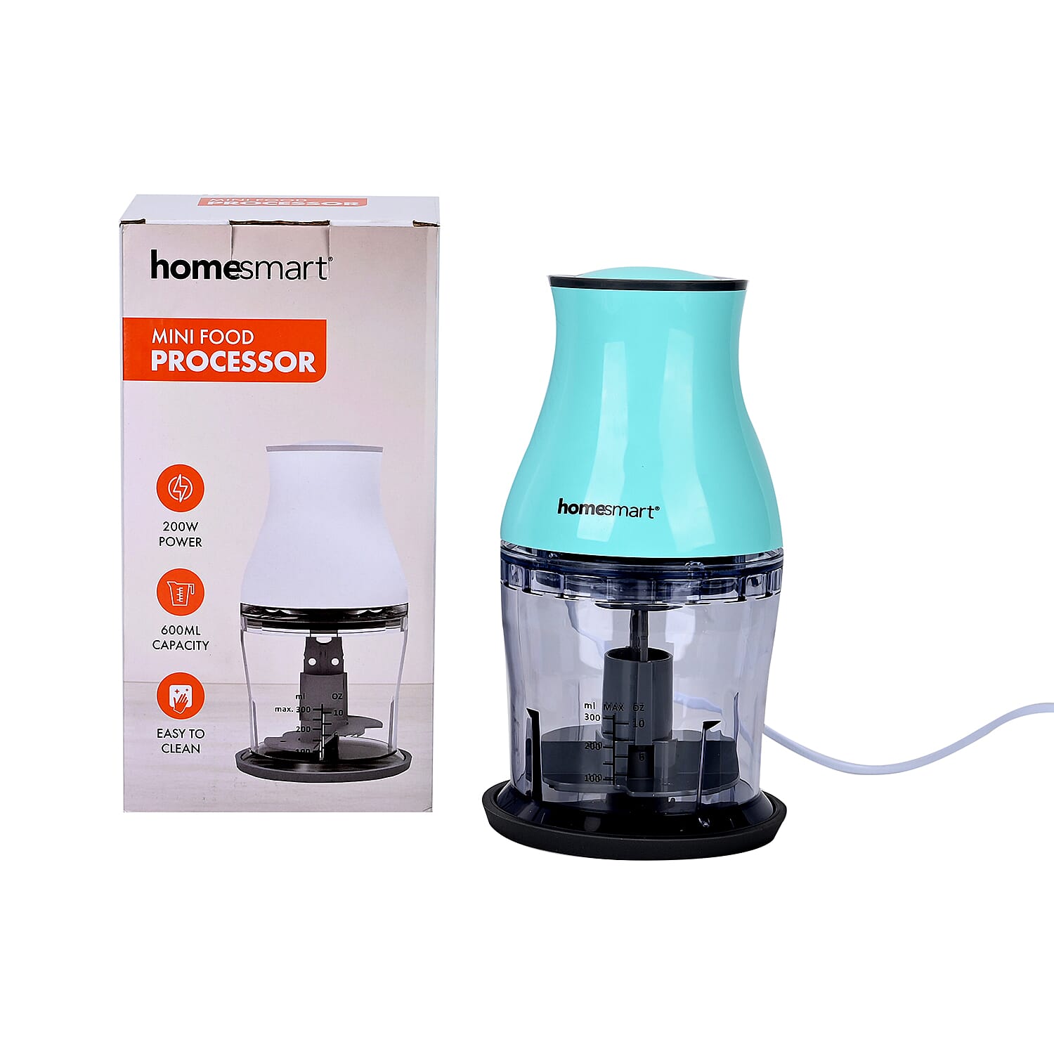 HOMESMART- Electric Chop and Whisk - 2 Speed, Stainless Steel Blades, Easy Clean - 200 WT HOMESMART- Electric Chop and Whisk - 2 Speed, Stainless Steel Blades, Easy Clean - 200 WT