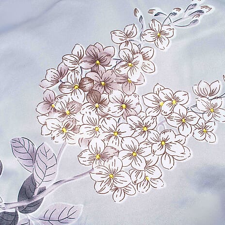 Floral Patterned Set of 3 Pcs Quilt and Cover