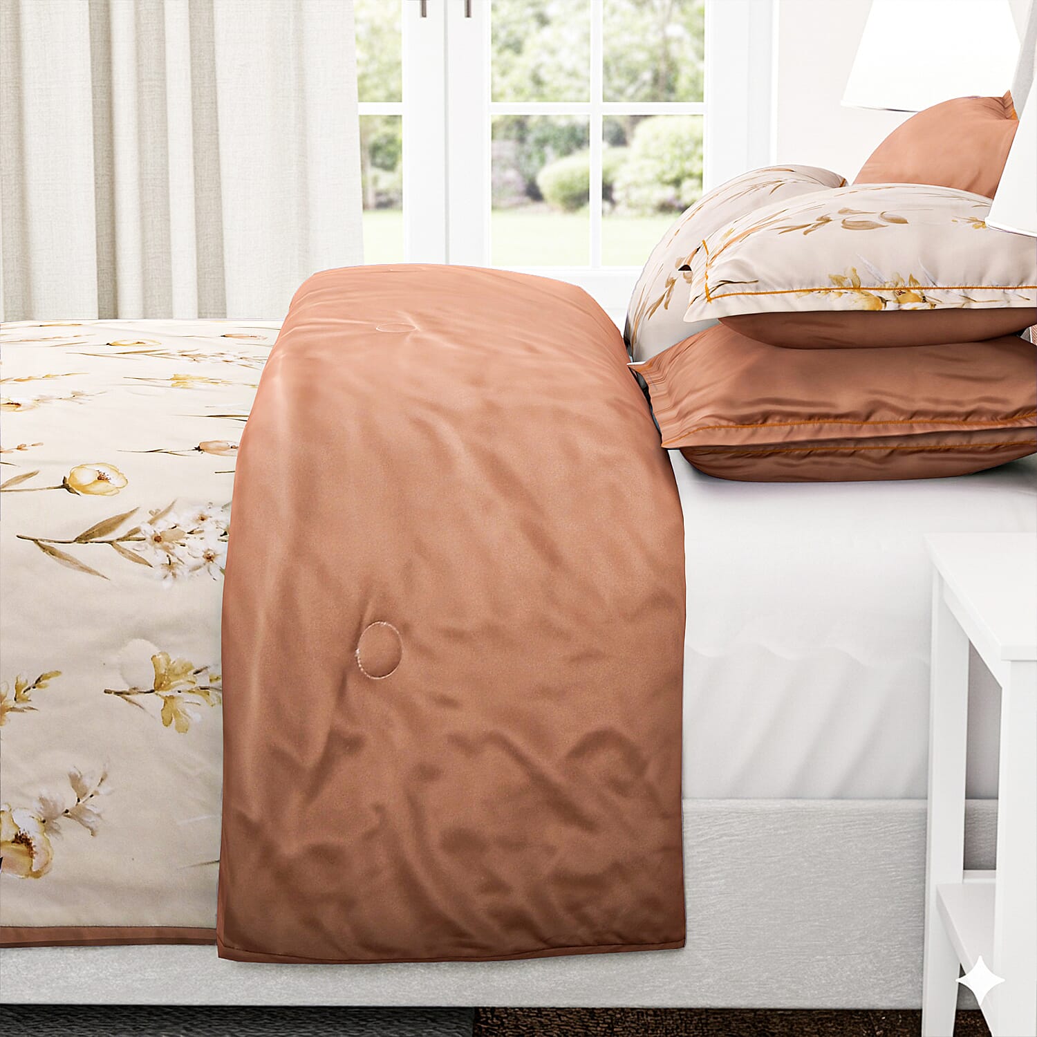 4 Seasons Luxury Bedding Collection - Down Alternative King Size Comforter Quilt With Silk Touch Cover & Matching Pillowcases