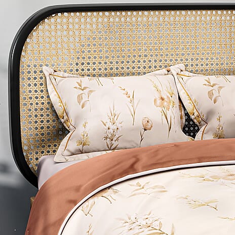 4 Seasons Luxury Bedding Collection - Down Alternative King Size Comforter Quilt With Silk Like Cover & Matching Pillowcases