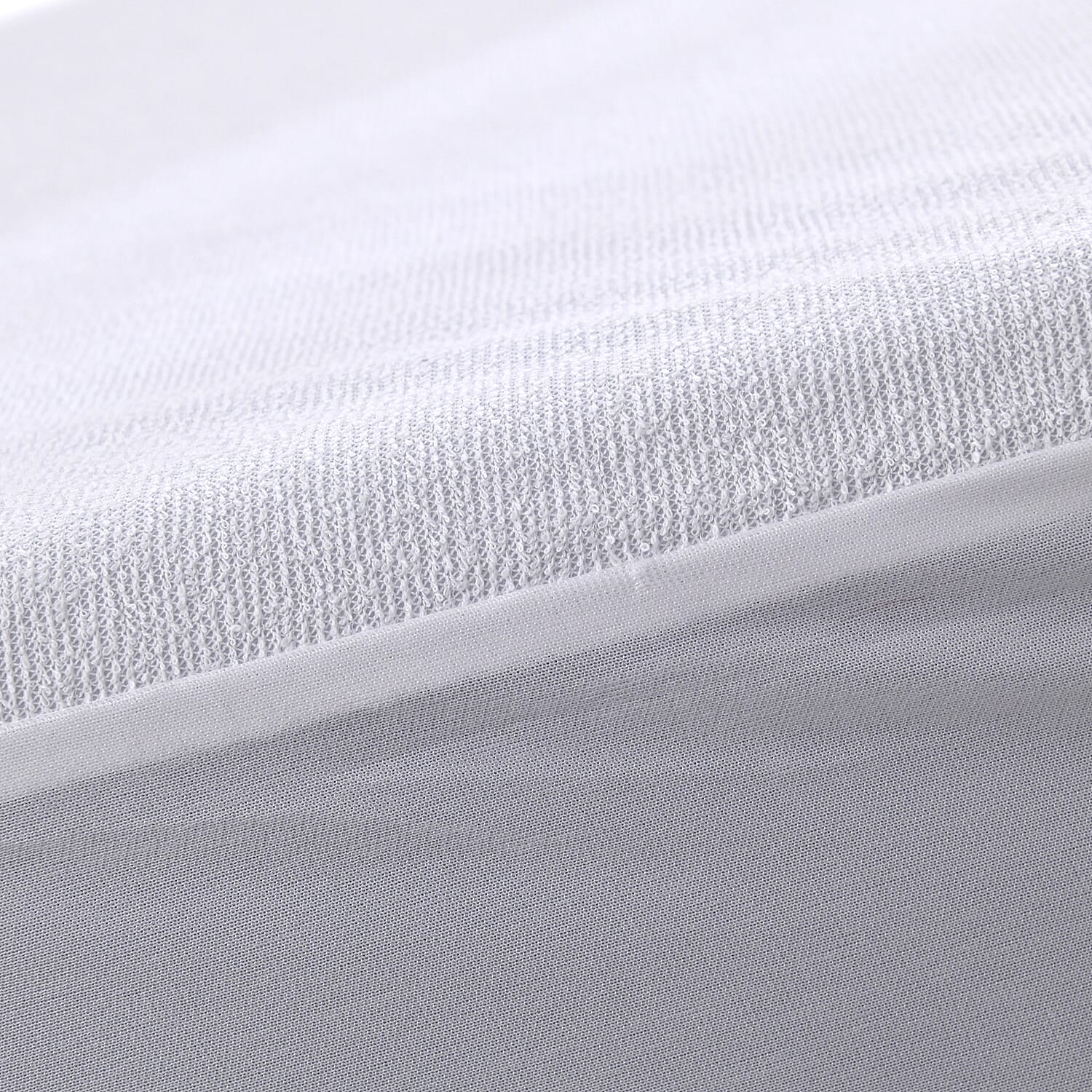 Cotton Terry Waterproof Mattress Protector (Single Size, 190x90-30 cm) - White Cotton Terry Waterproof Mattress Protector (Single Size, 190x90-30 cm) - White