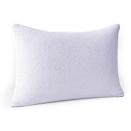 Cotton Terry Waterproof Pillowcase with Zipper Closure