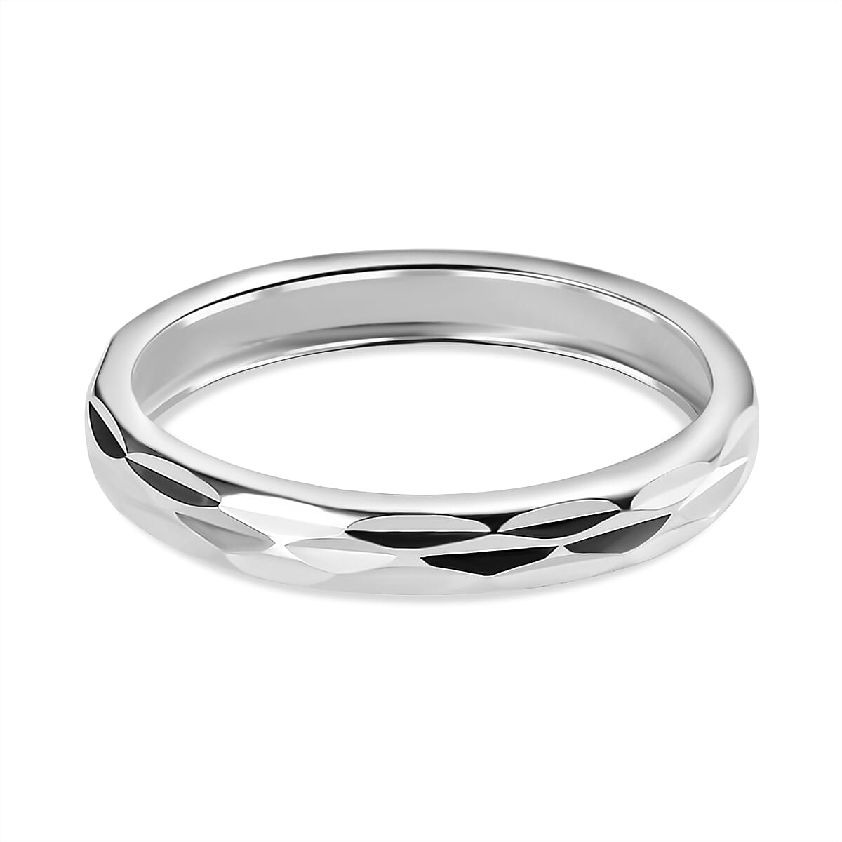 One Time Deal- Diamond Cut Sterling Silver Band Ring