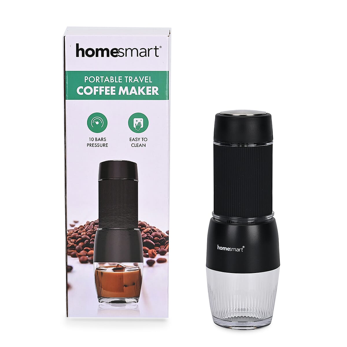 Homesmart Manual Portable Espresso Coffee Maker (Cap. 120ml) - Black