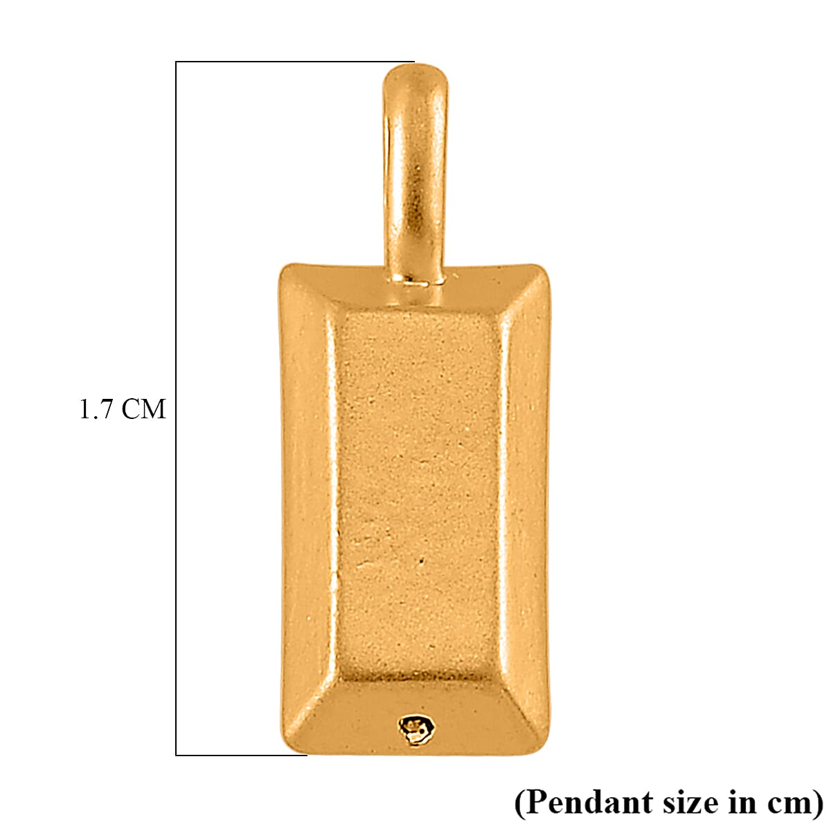 24K Yellow Gold Bar Pendant (99.9 % Purity)