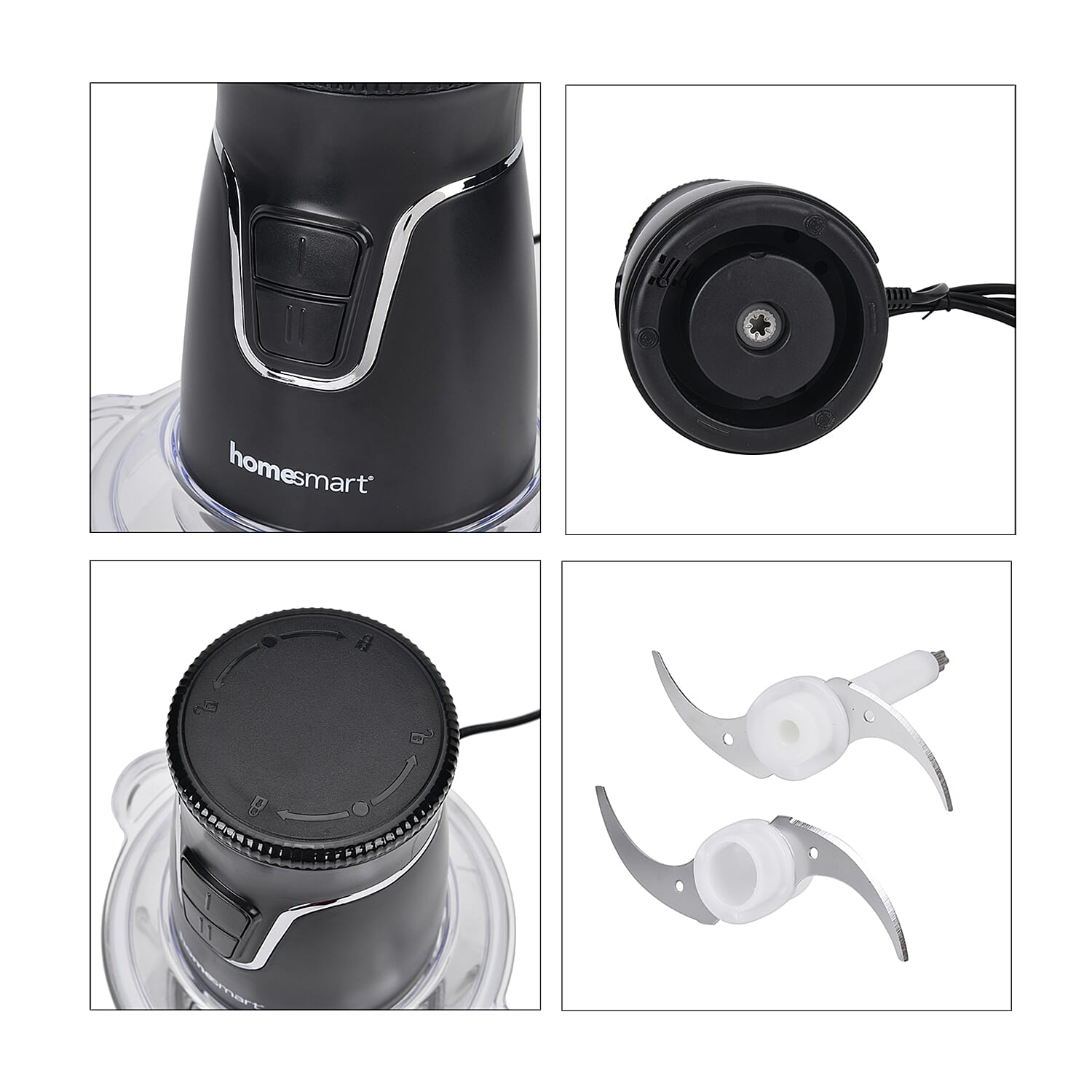 Homesmart Electric Food Blender - Processor (500W) - Black