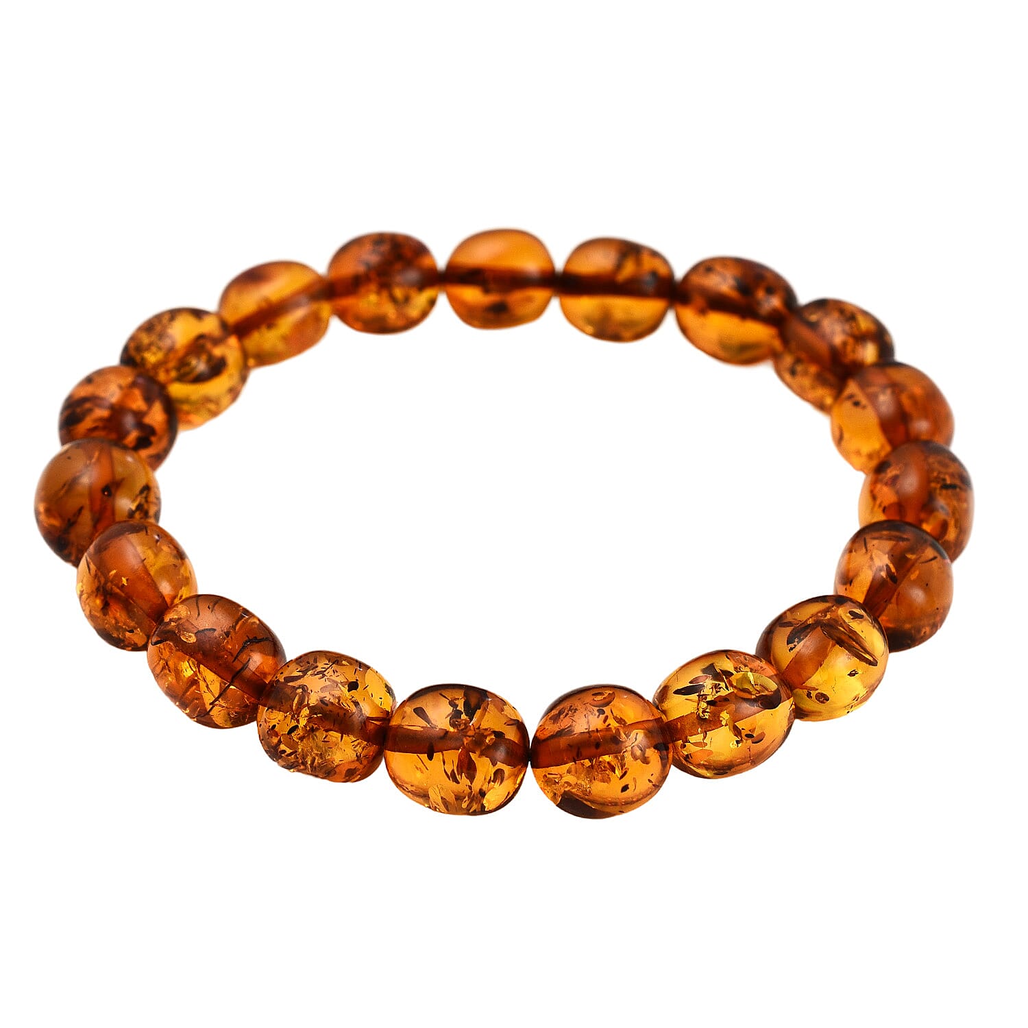 Natural Baltic Amber Bracelet (Size 7 - 10)