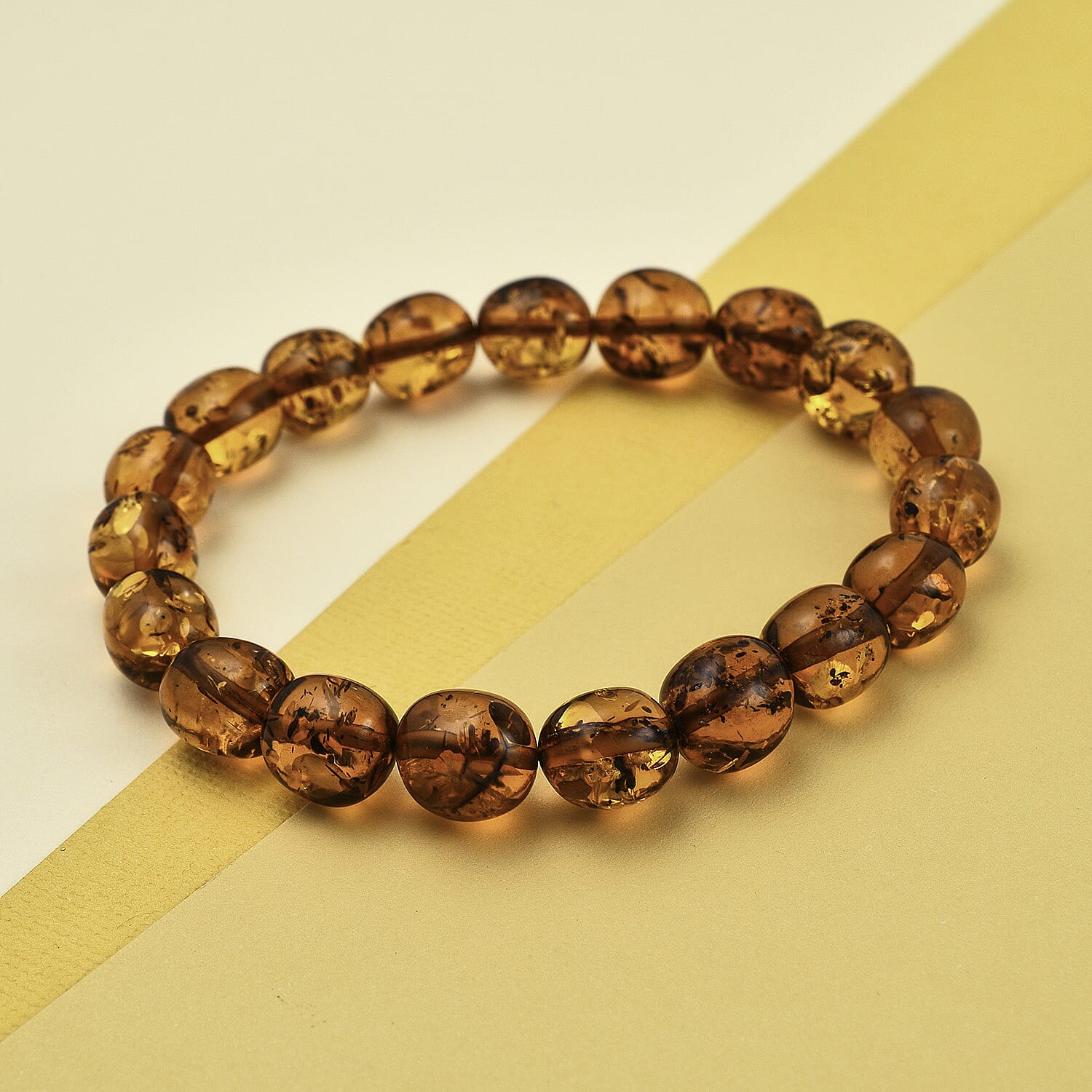 Natural Baltic Amber Bracelet (Size 7 - 10)