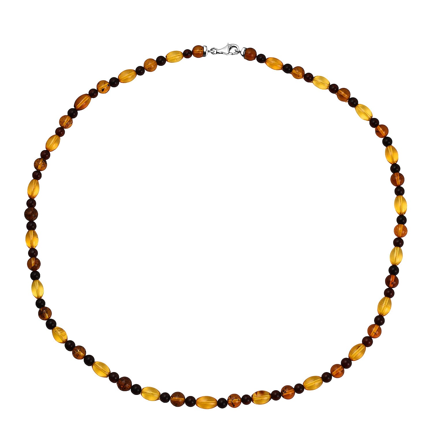 Multi-Colour Natural Baltic Amber Necklace (Size 24)