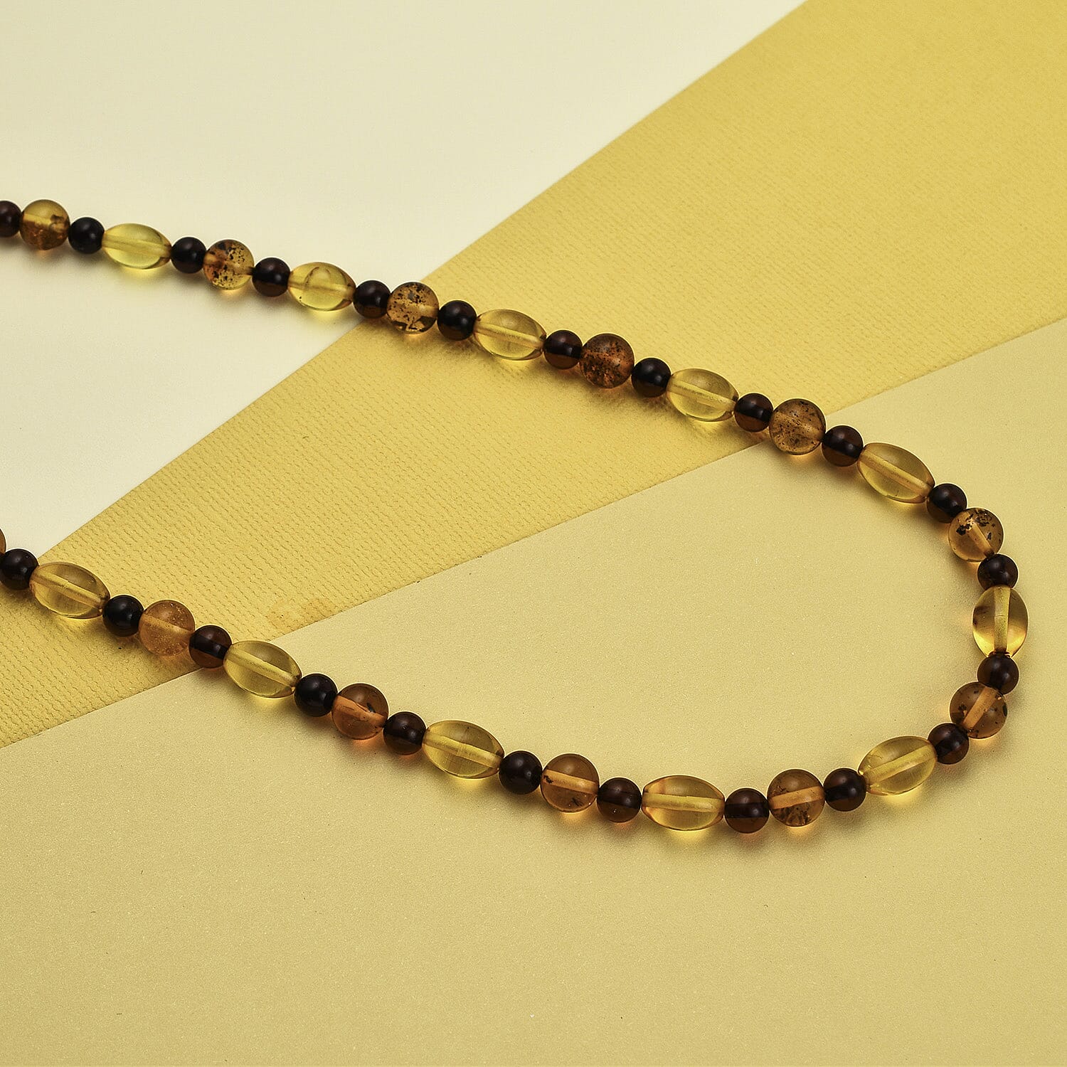 Multi-Colour Natural Baltic Amber Necklace (Size 24)