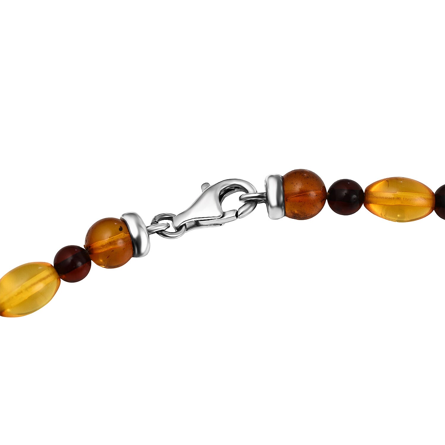 Multi-Colour Natural Baltic Amber Necklace (Size 24)