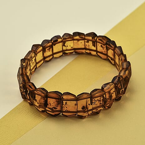 Natural Baltic Amber Bracelet (Size -7)