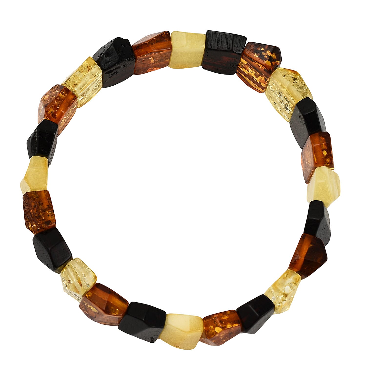 Tribeca sold stretch bracelet bronze/amber