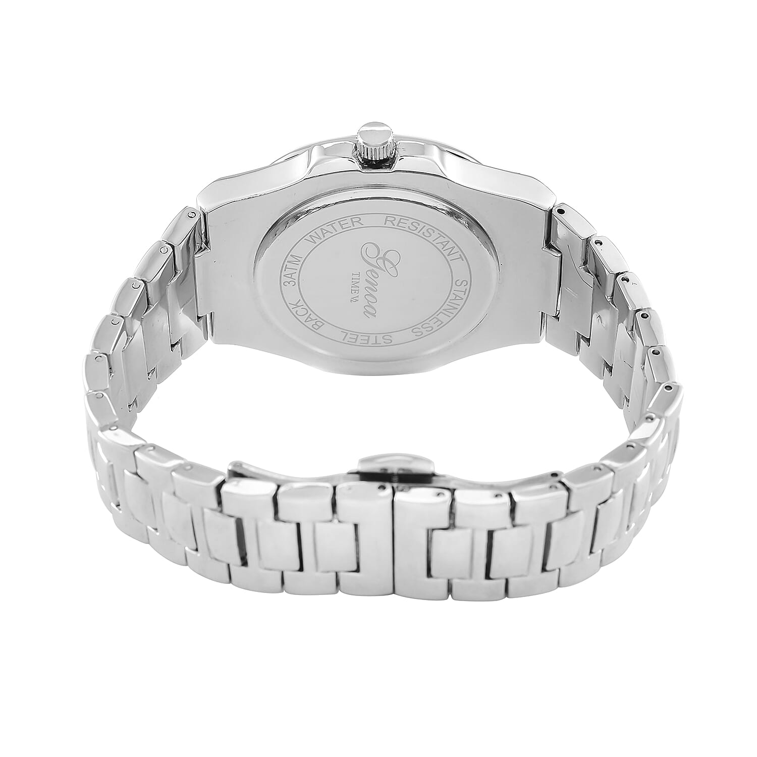 GENOA Desire Limited Edition - Japanese Movt 3ATM Water Resistant Blue Dial Watch with Chain Strap in Silver Tone GENOA Desire Limited Edition - Japanese Movt 3ATM Water Resistant Blue Dial Watch with Chain Strap in Silver Tone