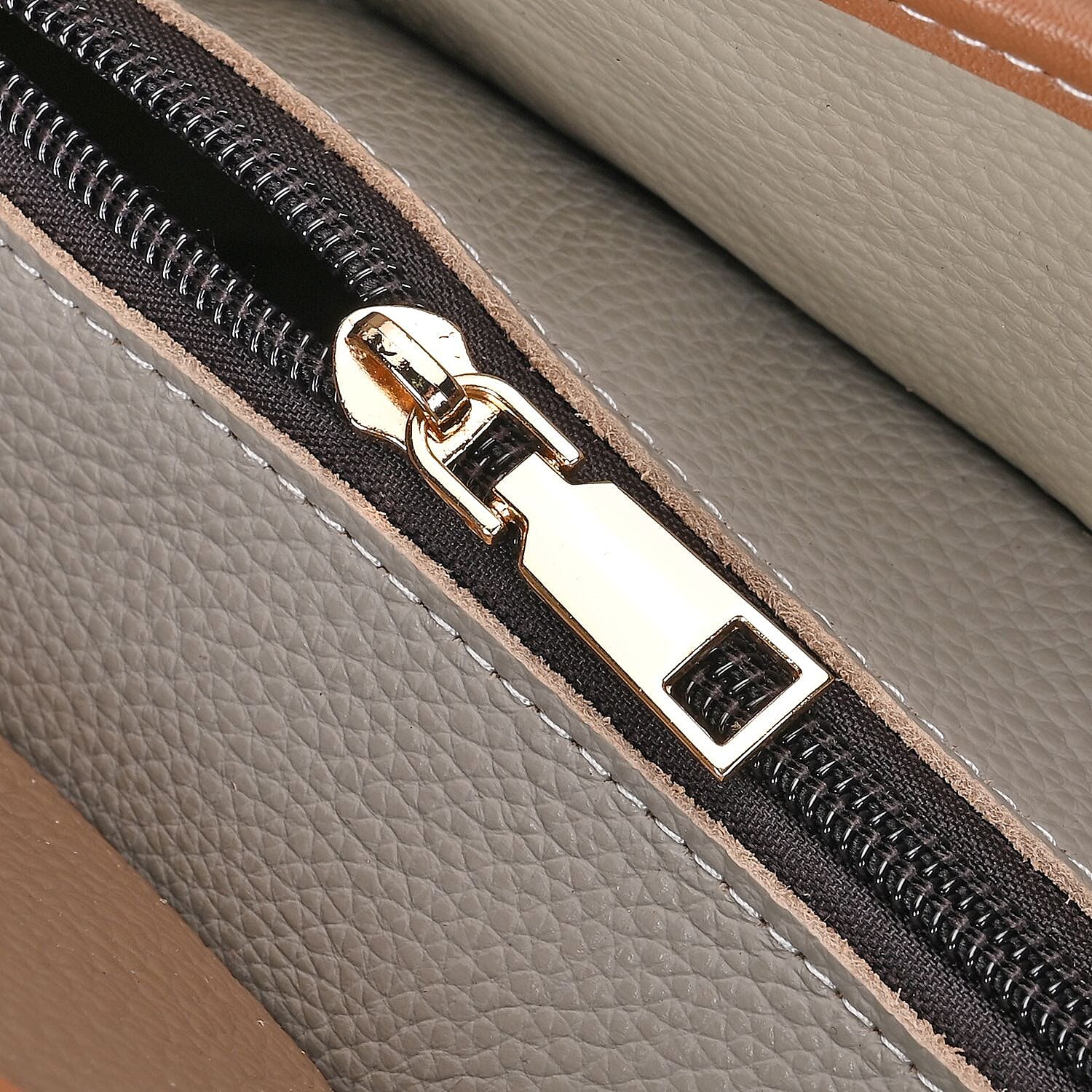 Colour Chaos Couture - Genuine Leather Diamond Tote Bag (Size 39x14x27 cm) - Multi Color & Multicolor