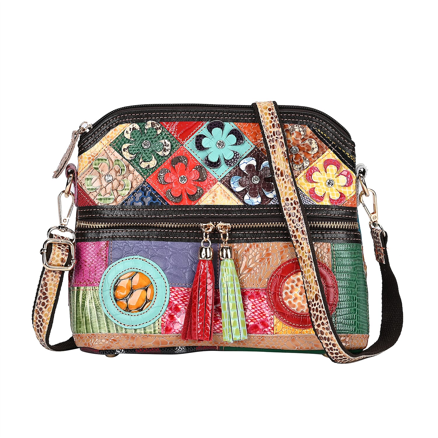 Flower crossbody bag top